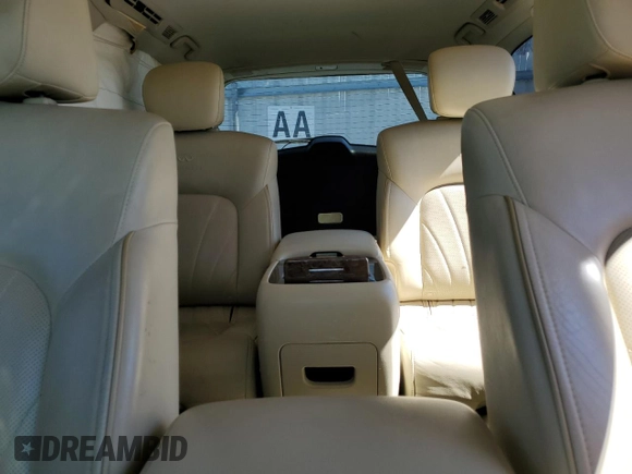 2012 Infiniti QX56 7-passenger with VIN JN8AZ2NE5C9017052, listed as a Copart auction lot 48788315 with 161,824 mi miles and Salvage Title. Bid and sale history available at carsss.com. Image 10.