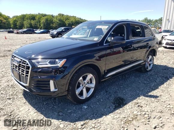 2020 Audi Q7 Premium with VIN WA1AJAF79LD011582, listed as a Copart auction lot 65798103 with 21,192 mi miles. Bid and sale history available at carsss.com. Image 1.
