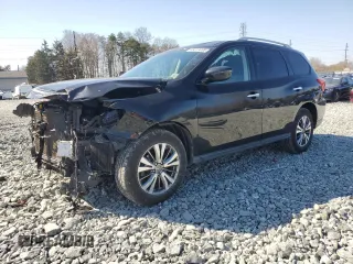 2019 Nissan Pathfinder SL z VIN 5N1DR2MM6KC635253, wystawiony jako Copart lot #48813695 z przebiegiem 94 434 mil mil oraz Szkoda całkowita • Salvage title. Historia ofert i sprzedaży dostępna na DreamBid. Obrazek 1.