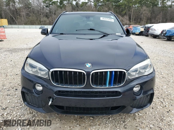 2015 BMW X5 sDrive35i with VIN 5UXKR2C51F0H39390, listed as a Copart auction lot 46475705 with 151,917 mi miles and Salvage Title. Bid and sale history available at carsss.com. Image 5.