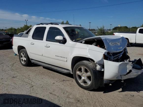 2007 Chevrolet Avalanche LTZ with VIN 3GNFK12307G123571, listed as a Copart auction lot 69875124 with 199,290 mi miles and Salvage Title. Bid and sale history available at carsss.com. Image 4.