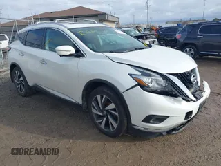 2015 Nissan Murano SV with VIN 5N1AZ2MH3FN269946, listed as a IAAI auction lot 41209162 with 107,133 mi miles. Bid and sale history available at carsss.com. Image 1.
