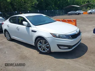 2013 Kia Optima EX z VIN 5XXGN4A70DG091603, wystawiony jako IAAI lot #42449685 z przebiegiem 167 384 mil mil oraz . Historia ofert i sprzedaży dostępna na DreamBid. Obrazek 1.