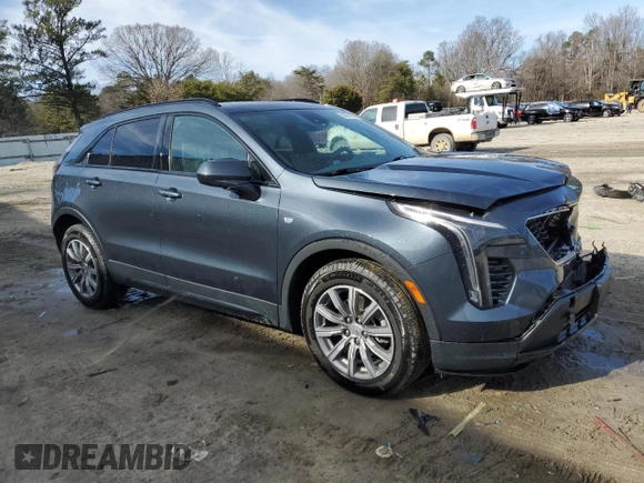 2020 Cadillac XT4 FWD Sport with VIN 1GYFZER49LF142149, listed as a Copart auction lot 47091745 with 41,672 mi miles and Salvage title. Bid and sale history available at DreamBid. Image 4.