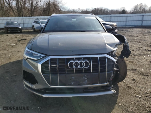 2020 Audi Q3 Premium Plus with VIN WA1BECF34L1010214, listed as a Copart auction lot 46989625 with 15,974 mi miles and Salvage Title. Bid and sale history available at carsss.com. Image 5.