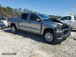 2024 Chevrolet Colorado 2WD Work Truck with VIN 1GCGSBECXR1292951, listed as a Copart auction lot 46615655 with 7,351 mi miles and Salvage Title. Bid and sale history available at carsss.com. Image 4.