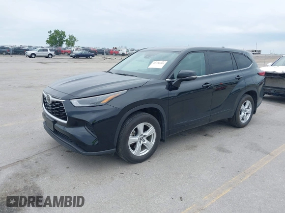 2023 Toyota Highlander L with VIN 5TDKDRBH2PS515299, listed as a IAAI auction lot 42336203 with 23,301 mi miles and . Bid and sale history available at DreamBid. Image 2.