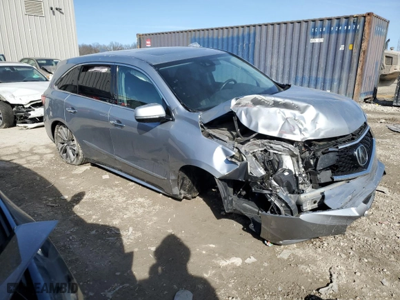 2019 Acura MDX w/Technology Pkg with VIN 5J8YD4H53KL030353, listed as a Copart auction lot 48529185 with 0 mi miles and Non Repairable. Bid and sale history available at carsss.com. Image 4.