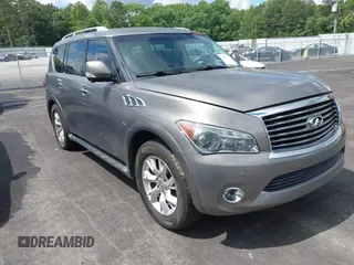 2014 Infiniti QX80 z VIN JN8AZ2NF5E9553642, wystawiony jako IAAI lot #42237353 z przebiegiem 195 322 mil mil oraz . Historia ofert i sprzedaży dostępna na DreamBid. Obrazek 1.
