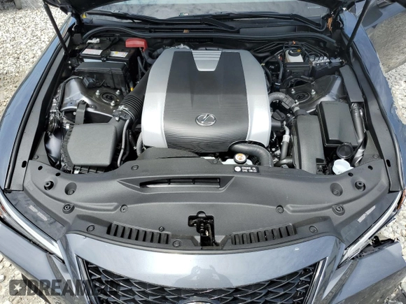 2024 Lexus IS 350 F Sport with VIN JTHBZ1B24R5082333, listed as a Copart auction lot 57138925 with 2,477 mi miles and Salvage title. Bid and sale history available at DreamBid. Image 11.