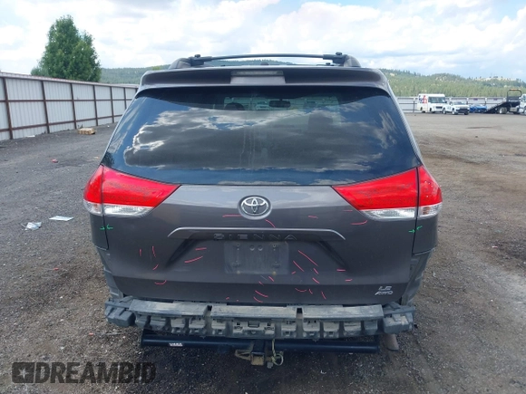 2012 Toyota Sienna LE with VIN 5TDJK3DC3CS037713, listed as a IAAI auction lot 42703815 with 208,000 mi miles and . Bid and sale history available at DreamBid. Image 17.