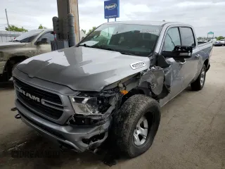 2020 Ram 1500 Big Horn with VIN 1C6SRFFM5LN229056, listed as a Copart auction lot 57224183 with 0 mi miles. Bid and sale history available at carsss.com. Image 1.