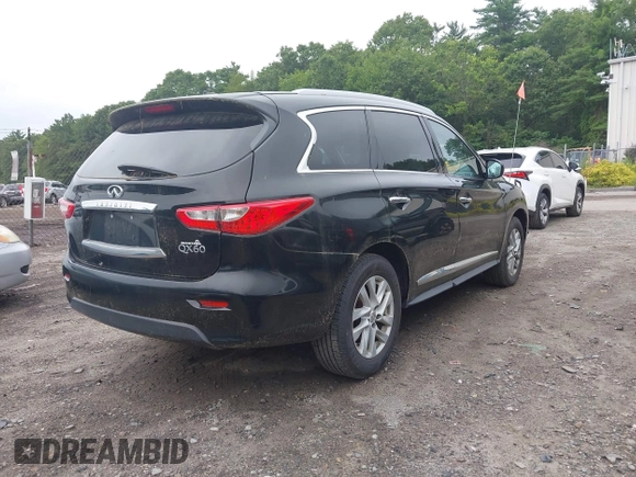 2015 Infiniti QX60 with VIN 5N1AL0MMXFC553802, listed as a IAAI auction lot 42703137 with 168,685 mi miles and . Bid and sale history available at DreamBid. Image 4.