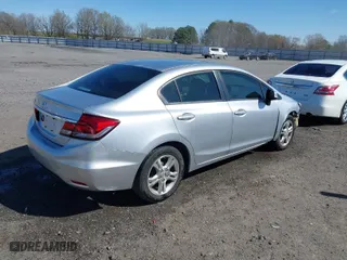 2013 Honda Civic Sdn LX with VIN 2HGFB2F53DH501955, listed as a IAAI auction lot 41844867 with 204,124 mi miles. Bid and sale history available at carsss.com. Image 4.