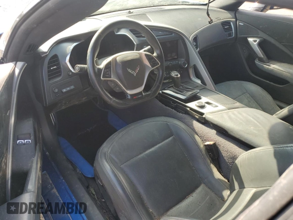 2015 Chevrolet Corvette Z06 2LZ with VIN 1G1YS2D65F5603022, listed as a Copart auction lot 66616584 with Not provided miles and Salvage title. Bid and sale history available at DreamBid. Image 8.