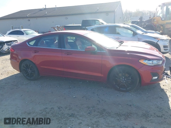 2019 Ford Fusion SE with VIN 3FA6P0HD1KR166565, listed as a IAAI auction lot 41961294 with 99,355 mi miles. Bid and sale history available at carsss.com. Image 12.