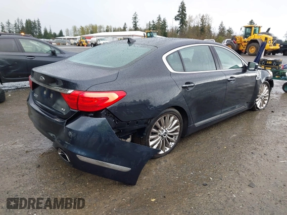 2015 Kia K900 Luxury with VIN KNALW4D42F6022892, listed as a IAAI auction lot 41965389 with 46,294 mi miles. Bid and sale history available at carsss.com. Image 4.