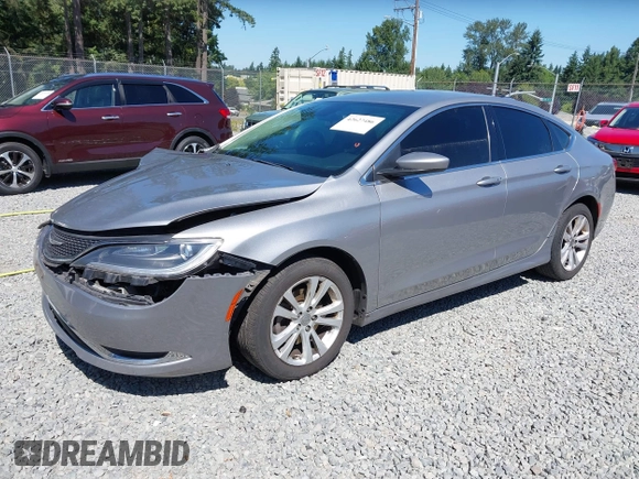 2015 Chrysler 200 Limited with VIN 1C3CCCAB1FN595950, listed as a IAAI auction lot 42627486 with 217,578 mi miles and . Bid and sale history available at DreamBid. Image 22.