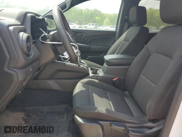 2024 Chevrolet Colorado 2WD Work Truck with VIN 1GCPSBEK8R1109537, listed as a Copart auction lot 53754195 with 30,124 mi miles and Salvage Title. Bid and sale history available at DreamBid. Image 7.