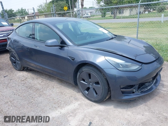 2023 Tesla Model 3 with VIN 5YJ3E1EA7PF409243, listed as a IAAI auction lot 42305360 with Not provided miles and . Bid and sale history available at DreamBid. Image 1.
