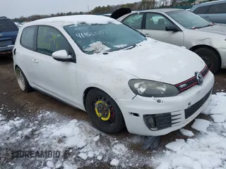 2012 Volkswagen GTI PZEV with VIN WVWED7AJ8CW128854, listed as a IAAI auction lot 41563257 with 157,497 mi miles and . Bid and sale history available at DreamBid. Image 1.