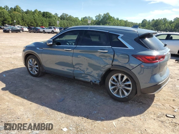 2022 Infiniti QX50 Luxe with VIN 3PCAJ5BB4NF121085, listed as a Copart auction lot 61133965 with 61,857 mi miles and Salvage title. Bid and sale history available at DreamBid. Image 2.