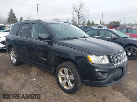 2012 Jeep Compass Sport with VIN 1C4NJCBA6CD660843, listed as a IAAI auction lot 41679095 with 173,950 mi miles. Bid and sale history available at carsss.com. Image 1.