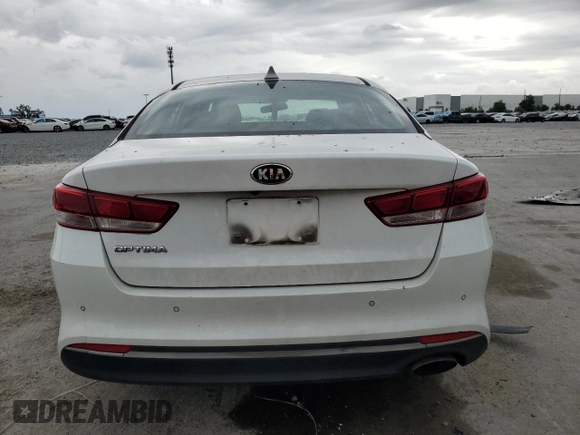 2018 Kia Optima LX with VIN 5XXGT4L3XJG253264, listed as a Copart auction lot 52143655 with 136,592 mi miles and Salvage Title. Bid and sale history available at carsss.com. Image 6.