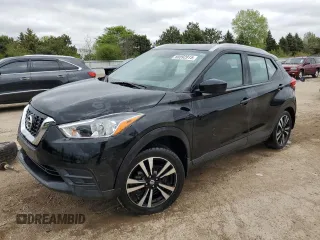 2018 Nissan Kicks S with VIN 3N1CP5CU9JL503408, listed as a Copart auction lot 55592915 with 47,246 mi miles and Salvage title. Bid and sale history available at DreamBid. Image 1.