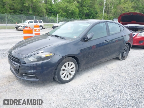 2014 Dodge Dart SXT with VIN 1C3CDFBHXED871595, listed as a IAAI auction lot 42215311 with 99,053 mi miles and . Bid and sale history available at carsss.com. Image 2.