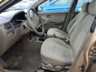 2005 Kia Rio with VIN KNADC125256398384, listed as a Copart auction lot 73652324 with 129,624 mi miles and Clean Title. Bid and sale history available at carsss.com. Image 7.