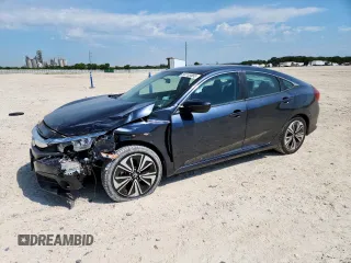 2016 Honda Civic EX-T z VIN 19XFC1F33GE010208, wystawiony jako Copart lot #59753585 z przebiegiem 42 158 mil mil oraz Szkoda całkowita • Salvage title. Historia ofert i sprzedaży dostępna na DreamBid. Obrazek 1.