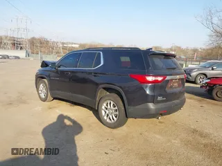 2020 Chevrolet Traverse LT Cloth with VIN 1GNERGKW9LJ151852, listed as a IAAI auction lot 41726690 with 92,671 mi miles. Bid and sale history available at carsss.com. Image 3.