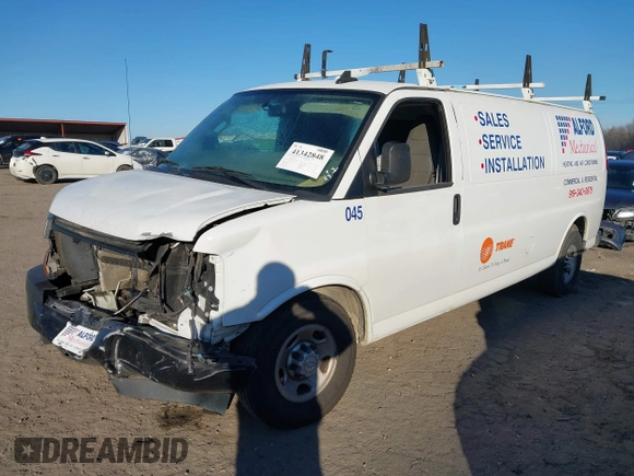 2019 Chevrolet Express Cargo z VIN 1GCWGBFG8K1210994, wystawiony jako IAAI lot #41342848 z przebiegiem 128 263 mil mil oraz . Historia ofert i sprzedaży dostępna na DreamBid. Obrazek 19.