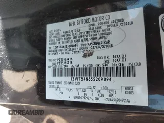 2005 Ford Mustang Deluxe with VIN 1ZVFT84N855209094, listed as a IAAI auction lot 42564618 with 222,713 mi miles and . Bid and sale history available at DreamBid. Image 9.