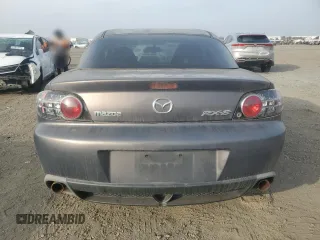 2006 Mazda RX-8 with VIN JM1FE173X60205870, listed as a Copart auction lot 87131664 with 82,990 mi miles and Salvage Title. Bid and sale history available at carsss.com. Image 6.