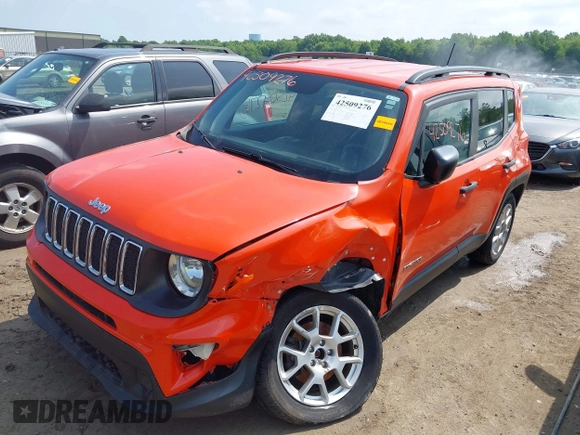 2019 Jeep Renegade Sport with VIN ZACNJBAB6KPJ95837, listed as a IAAI auction lot 42509276 with 175,699 mi miles and . Bid and sale history available at DreamBid. Image 19.