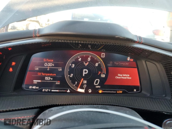 2020 Chevrolet Corvette 3LT with VIN 1G1Y83D40L5119127, listed as a Copart auction lot 88551275 with 9,148 mi miles and Salvage Title. Bid and sale history available at carsss.com. Image 9.