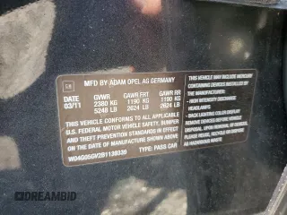 2011 Buick Regal CXL Turbo TO6 z VIN W04G05GV2B1139339, wystawiony jako Copart lot #64932455 z przebiegiem 55 466 mil mil oraz Szkoda całkowita • Salvage title. Historia ofert i sprzedaży dostępna na DreamBid. Obrazek 12.