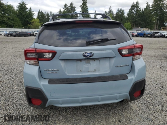 2020 Subaru Crosstrek Premium with VIN JF2GTAPC5L8243550, listed as a Copart auction lot 59637725 with 76,627 mi miles and Salvage title. Bid and sale history available at DreamBid. Image 6.