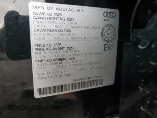 2019 Audi Q3 S line Prestige with VIN WA1FECF38K1079598, listed as a Copart auction lot 75451884 with 71,486 mi miles and Salvage Title. Bid and sale history available at carsss.com. Image 12.
