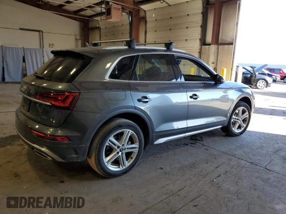 2021 Audi Q5 Premium Plus with VIN WA1E2AFY7M2046870, listed as a Copart auction lot 77452064 with 75,007 mi miles and Salvage Title. Bid and sale history available at carsss.com. Image 3.