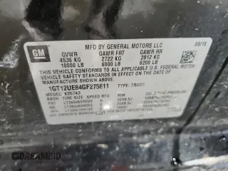 2016 GMC Sierra 2500HD Denali z VIN 1GT12UE84GF275611, wystawiony jako Copart lot #52740225 z przebiegiem 135 747 mil mil oraz Szkoda całkowita • Salvage title. Historia ofert i sprzedaży dostępna na DreamBid. Obrazek 12.