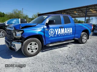 2018 Toyota Tundra SR with VIN 5TFUW5F16JX690780, listed as a Copart auction lot 53419155 with 95,582 mi miles and Salvage title. Bid and sale history available at DreamBid. Image 1.