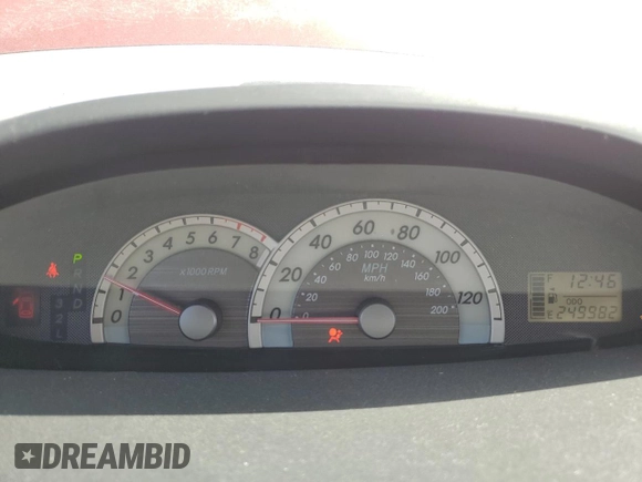 2008 Toyota Yaris with VIN JTDBT923081195311, listed as a Copart auction lot 52156235 with 249,982 mi miles and Salvage Title. Bid and sale history available at carsss.com. Image 9.