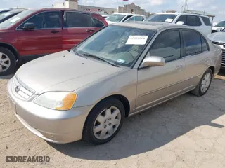 2002 Honda Civic EX with VIN 2HGES26772H557231, listed as a IAAI auction lot 42052816 with 187,616 mi miles. Bid and sale history available at carsss.com. Image 2.
