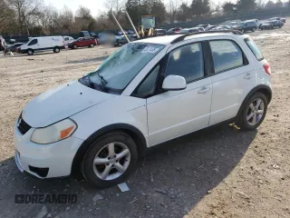 2008 Suzuki SX4 with VIN JS2YB413085100598, listed as a Copart auction lot 45411555 with 150,945 mi miles and Salvage Title. Bid and sale history available at carsss.com. Image 1.