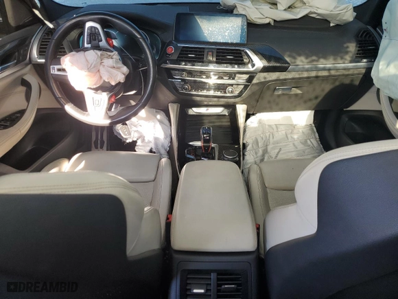 2020 BMW X3 M Competition with VIN 5YMTS0C07LLT10238, listed as a Copart auction lot 41764095 with NaN miles and Salvage Title. Bid and sale history available at carsss.com. Image 8.