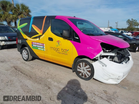 2015 Nissan NV200 SV with VIN 3N6CM0KN5FK732133, listed as a IAAI auction lot 41449057 with 168,515 mi miles. Bid and sale history available at carsss.com. Image 1.