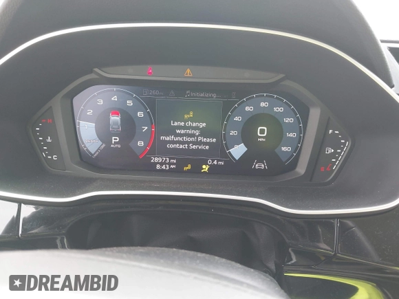 2021 Audi Q3 S line Premium with VIN WA1DECF37M1037711, listed as a IAAI auction lot 42096937 with 28,973 mi miles and . Bid and sale history available at DreamBid. Image 7.